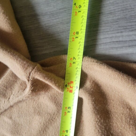 Lauren Ralph Lauren Tan Sweater With Leather Accent & Buckle Detail M - Picture 6 of 7